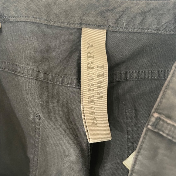 BURBERRY {38R} Men's Cotton Pants / Jeans Styling Charcoal Gray Straight Leg - Picture 6 of 8